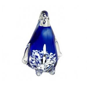 Vintage Murano Style Mother Penguin and Baby Glass Sculpture Hand Blown Figurine